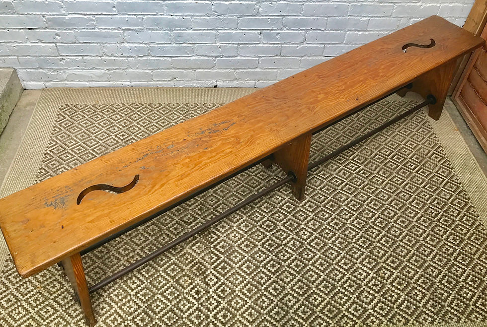 Miniatura: Arts and Crafts Long Wooden Bench #418