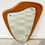 Miniature : Vintage Triangular Wall Mirror Teak Frame