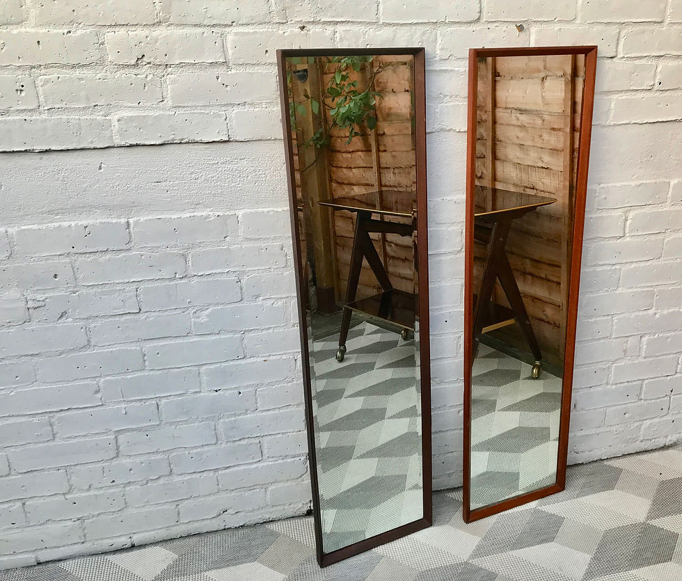 Miniature : Vintage Rectangular Wall Mirror #553