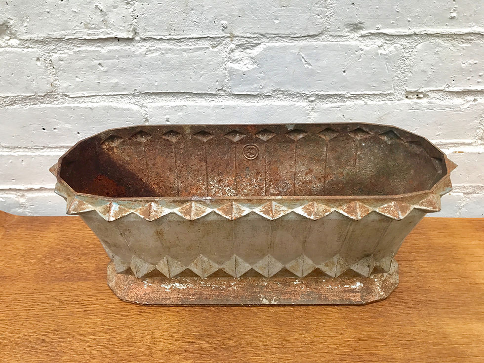 Miniatura: Geometric Cast Iron Urn Planter #346