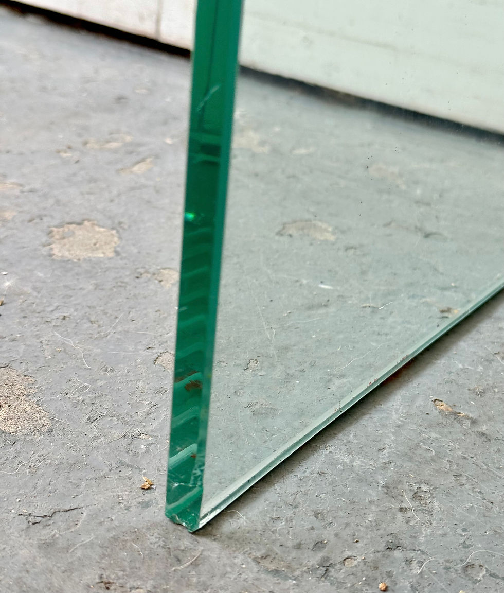 Thumbnail: Glass Console Table front foot