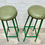 Miniature : Pair of Vintage Bar Stools Kitchen Stools #D152