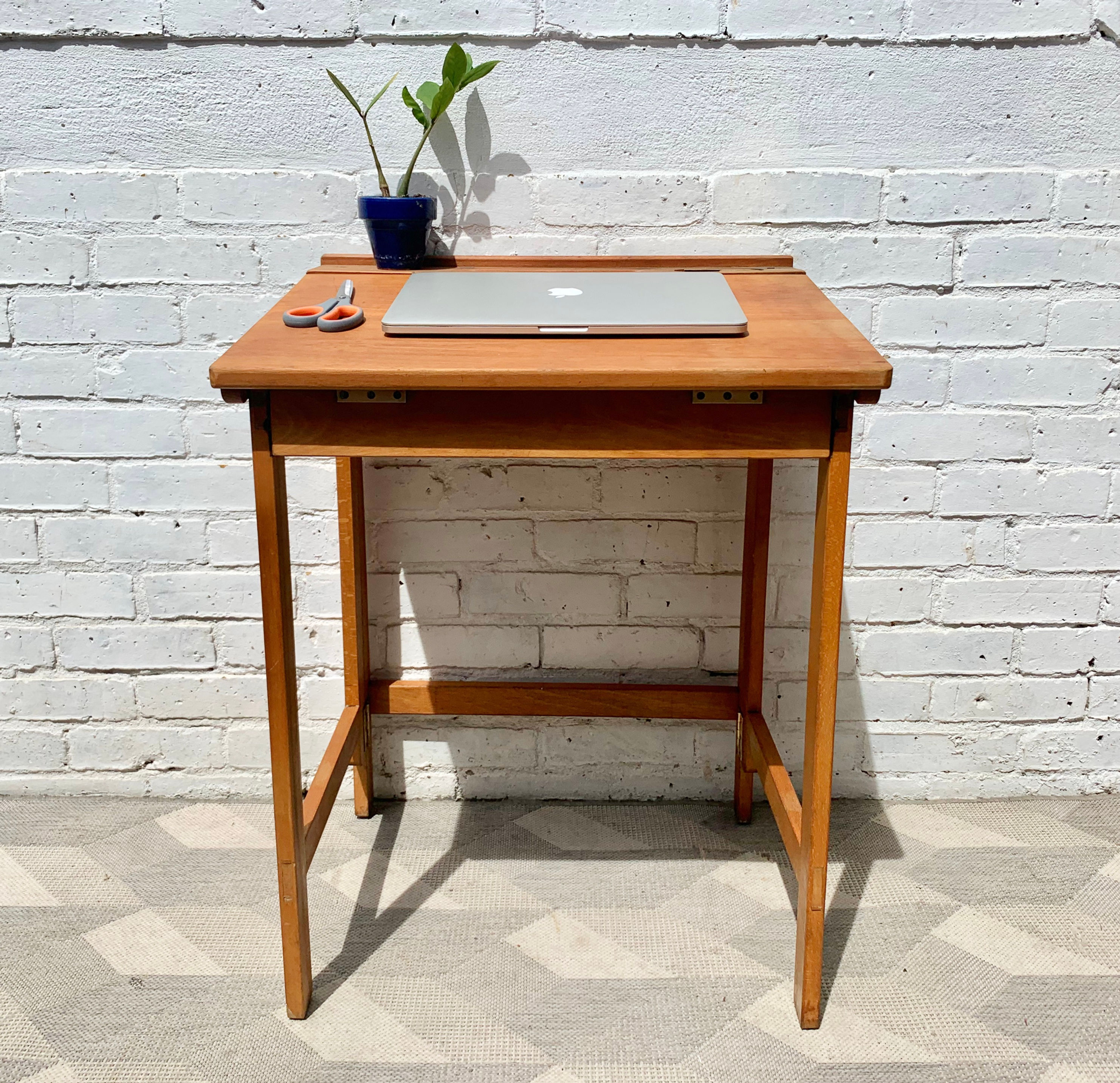 Vintage Folding Wooden Desk by ESA #D387