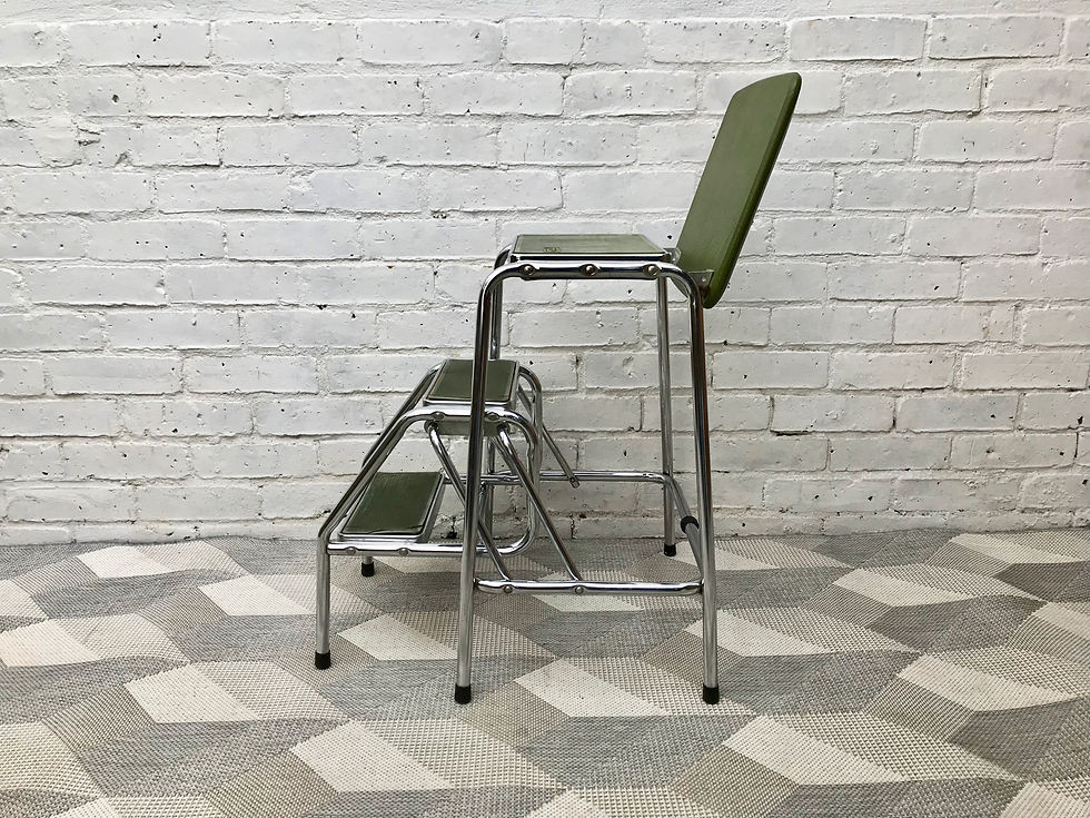 Miniatura: Vintage Step Ladder Stool Green #570
