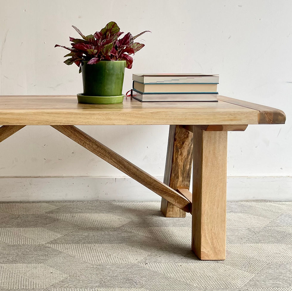 Miniatura: Solid Wooden Dining Bench