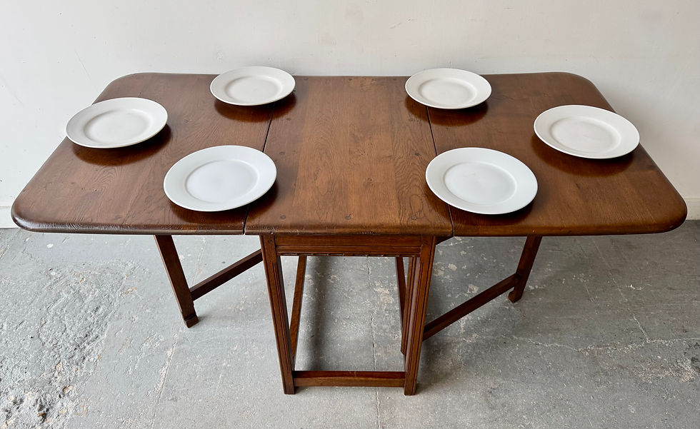 Miniatura: Vintage Oak Gate Leg Dining Table