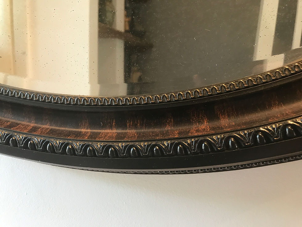 Miniatura: Vintage Oval Wall Mirror
