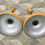 Miniatura: Vintage Pendant Ceiling Lights Yellow Pair #517