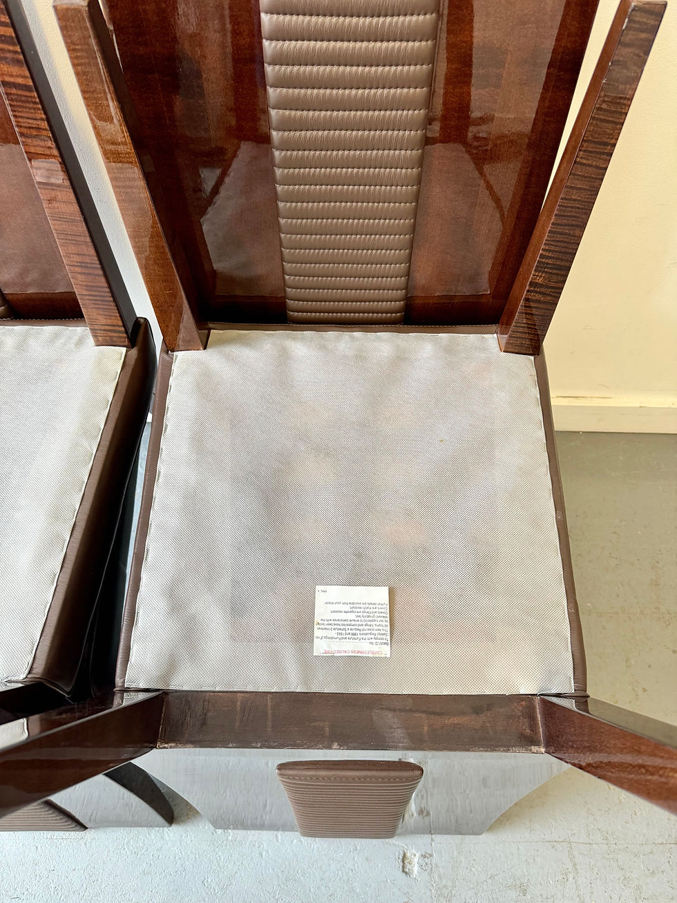 Thumbnail: Set of 4 Contemporary Wooden Dining Chairs