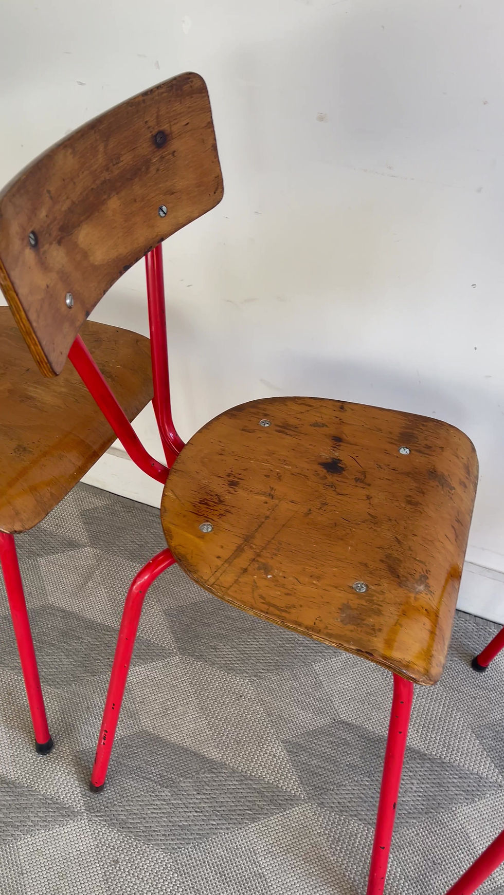 Miniatura: Set of 3 Vintage Stacking Chairs