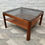 Miniature : Vintage Glass Coffee Table Square Teak #826