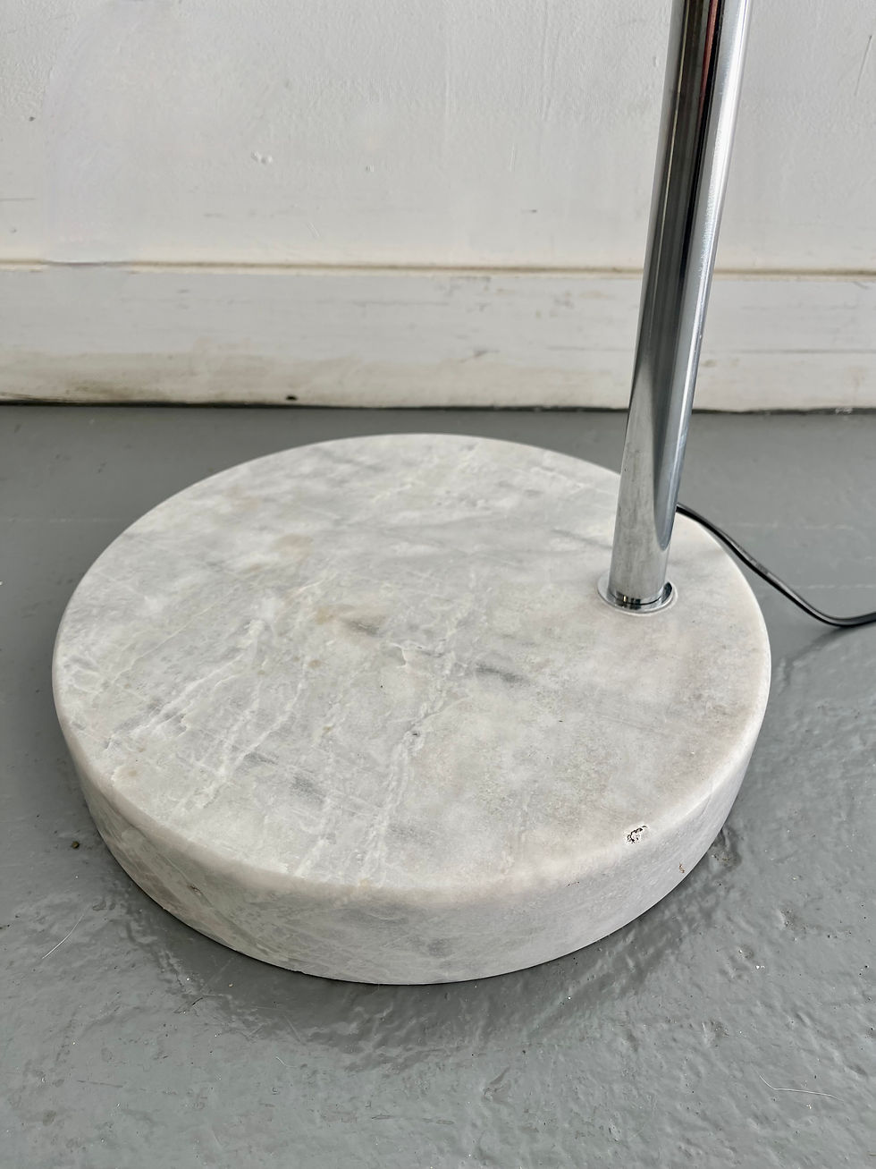 Miniatura: Chrome Arc Floor Lamp with Marble Base