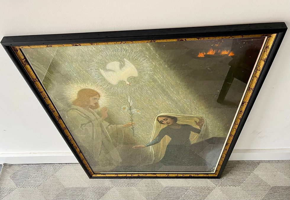 Thumbnail: Vintage Framed Print of The Annunciation top