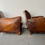 Miniatura: Pair of Antique Leather Club Chairs for Upholstery left side