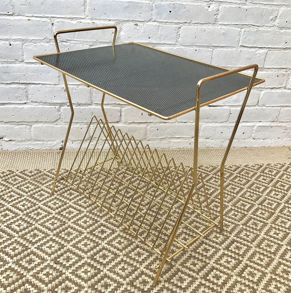 Miniatura: Vintage Magazine / Vinyl Record Rack Side Table #359