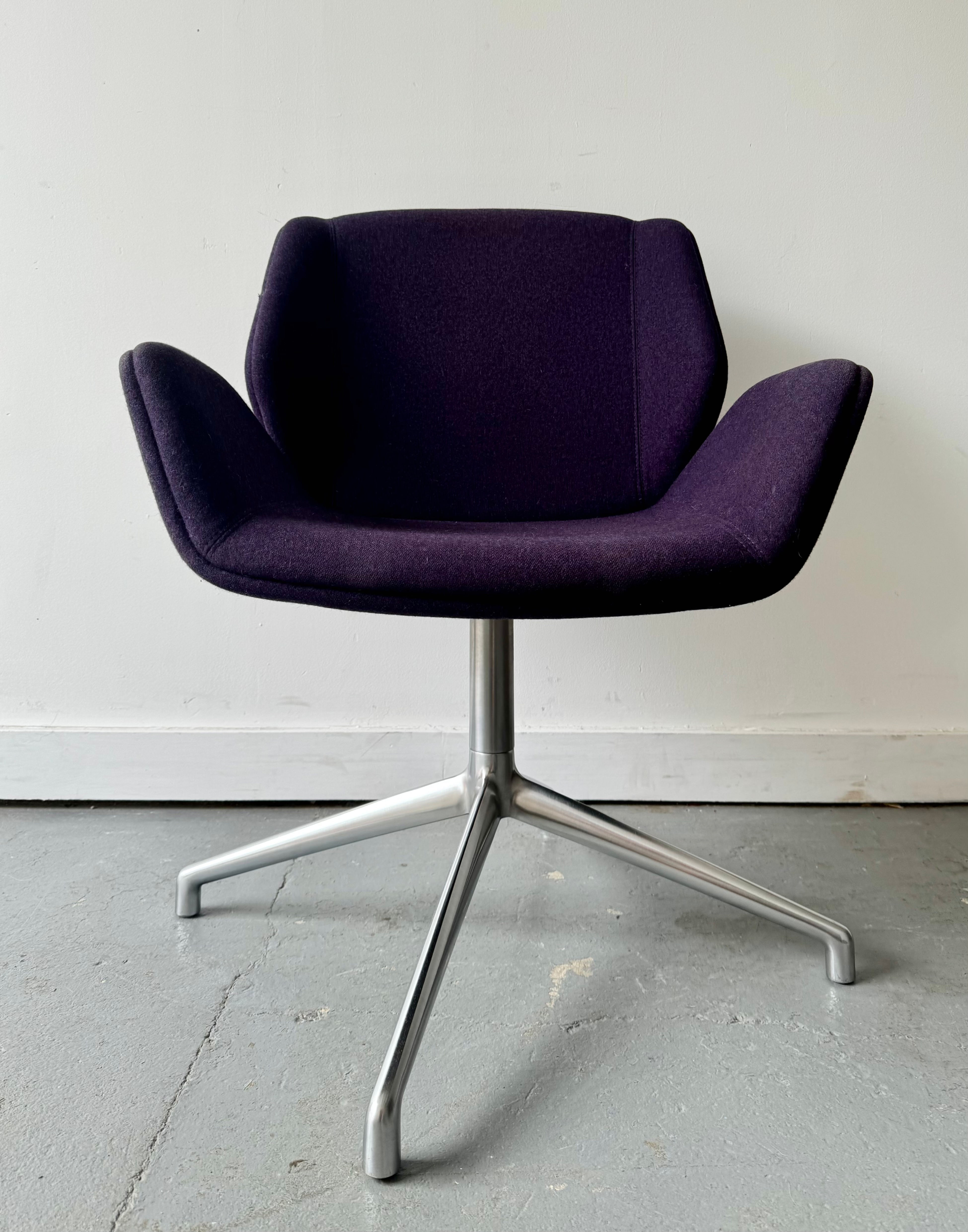 Purple Swivel Kruze Chair by Boss Design