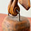 Miniatura: Tall Wooden African Bird Sculpture feet
