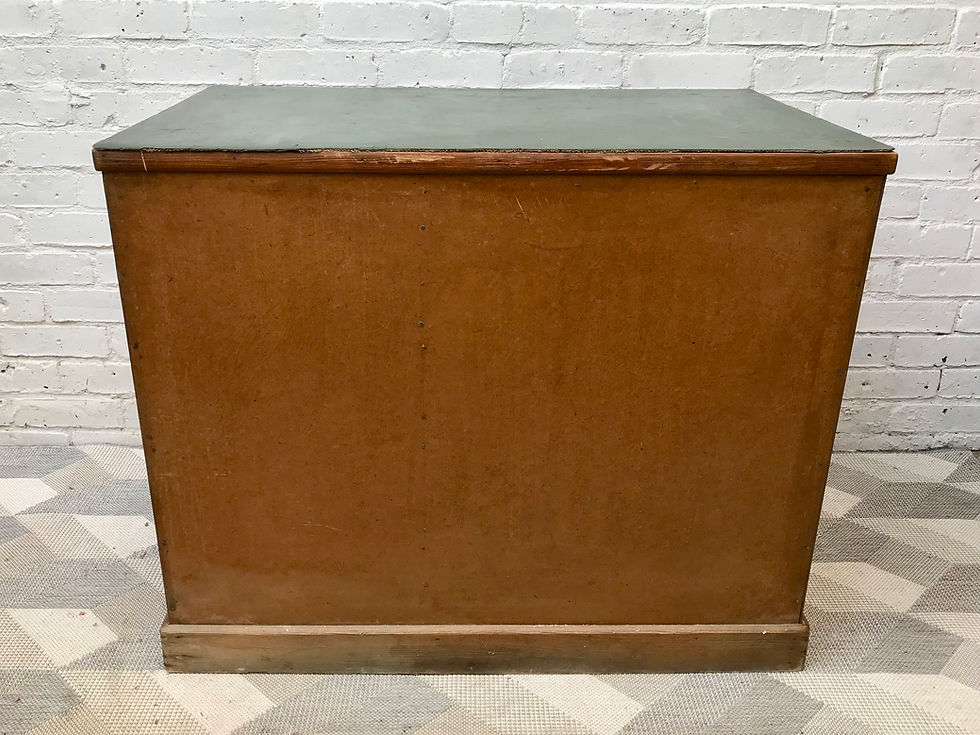 Miniatura: Vintage Wooden Desk With Drawers #549