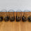 Miniatura: Set of Vintage Drinking Glasses Smoked Glass Slovakia