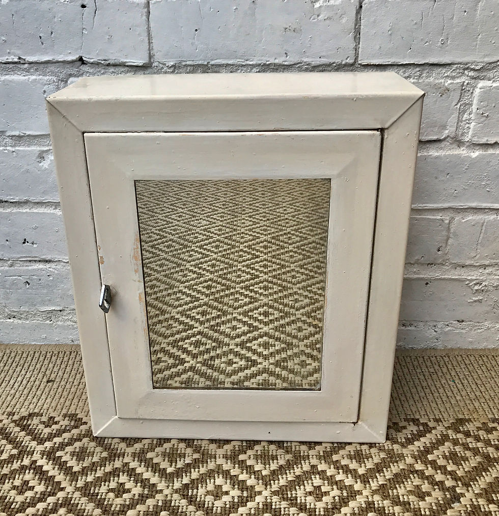 Vintage Metal Medicine Cabinet with Mirror #405