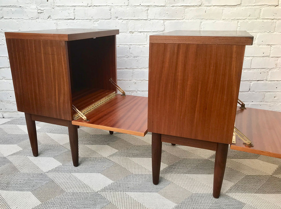 Miniatura: Pair of Vintage Retro Bedside Tables #511