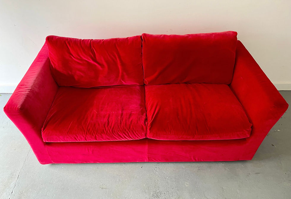 Miniature : Red 3 Seater Sofa Bed from Sofa.com