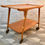 Miniatura: Vintage Danish Wooden Trolley Bar Cart #621