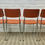 Miniatura: 4 ORANGE DINING CHAIRS