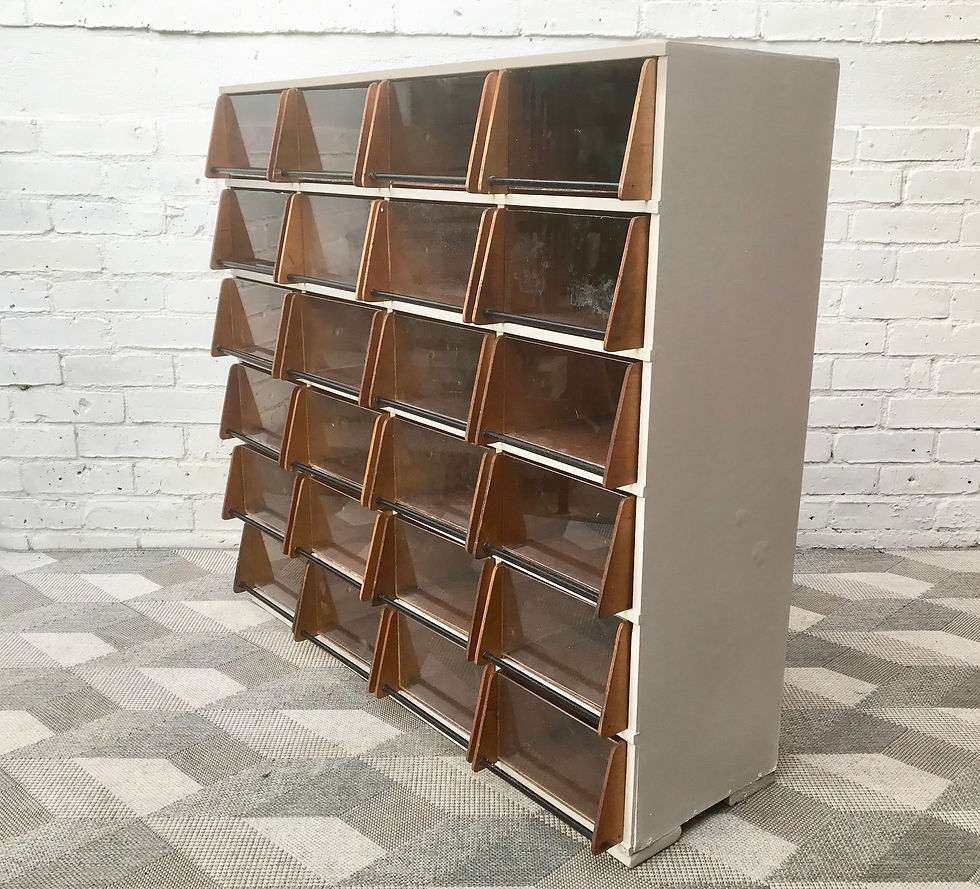 Vintage Haberdashery Drawers Filing Storage Display #878