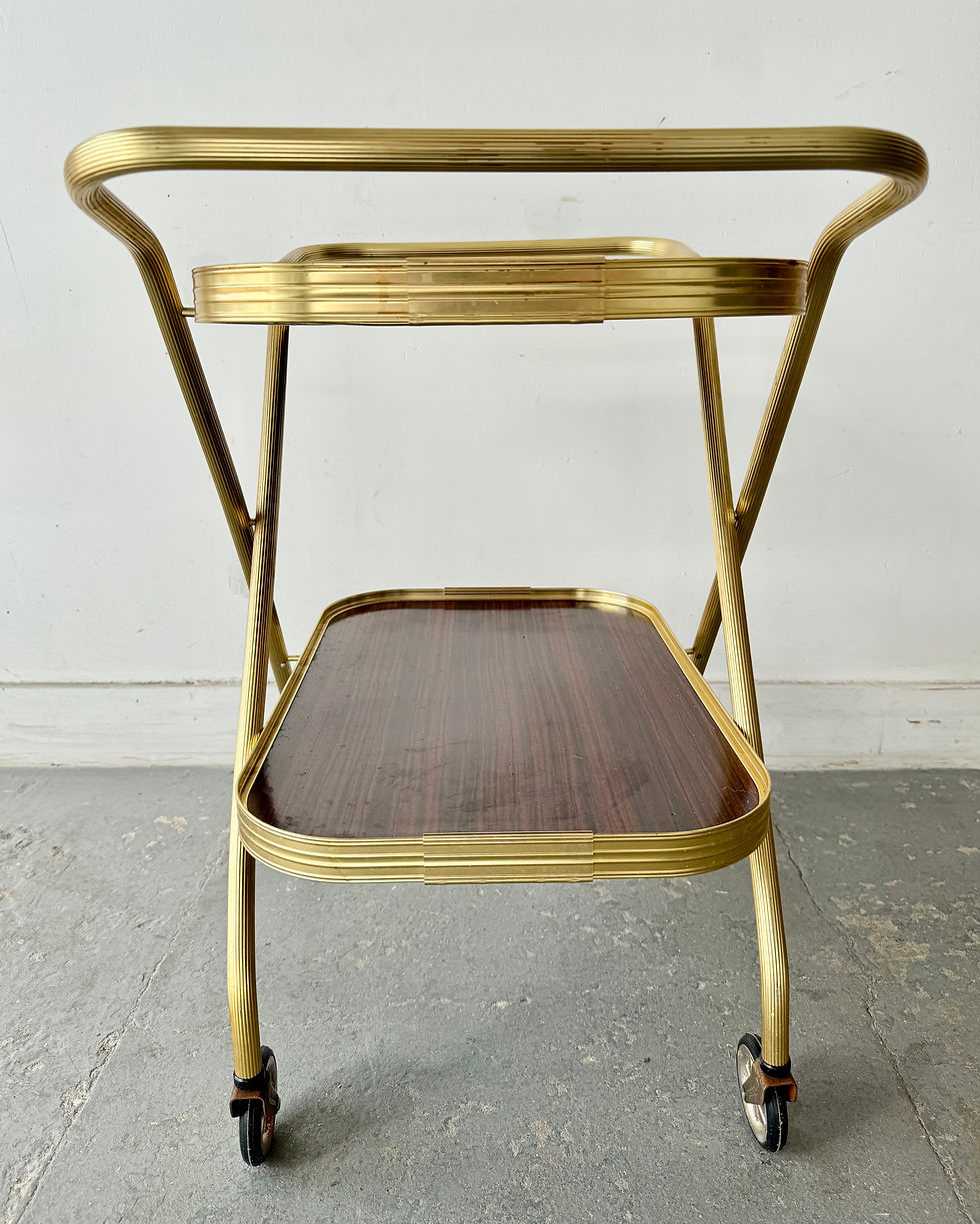 Thumbnail: Mid Century Drinks Trolley on Wheels end