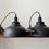 Miniatura: Pair of Black Vintage Style Pendant Lights