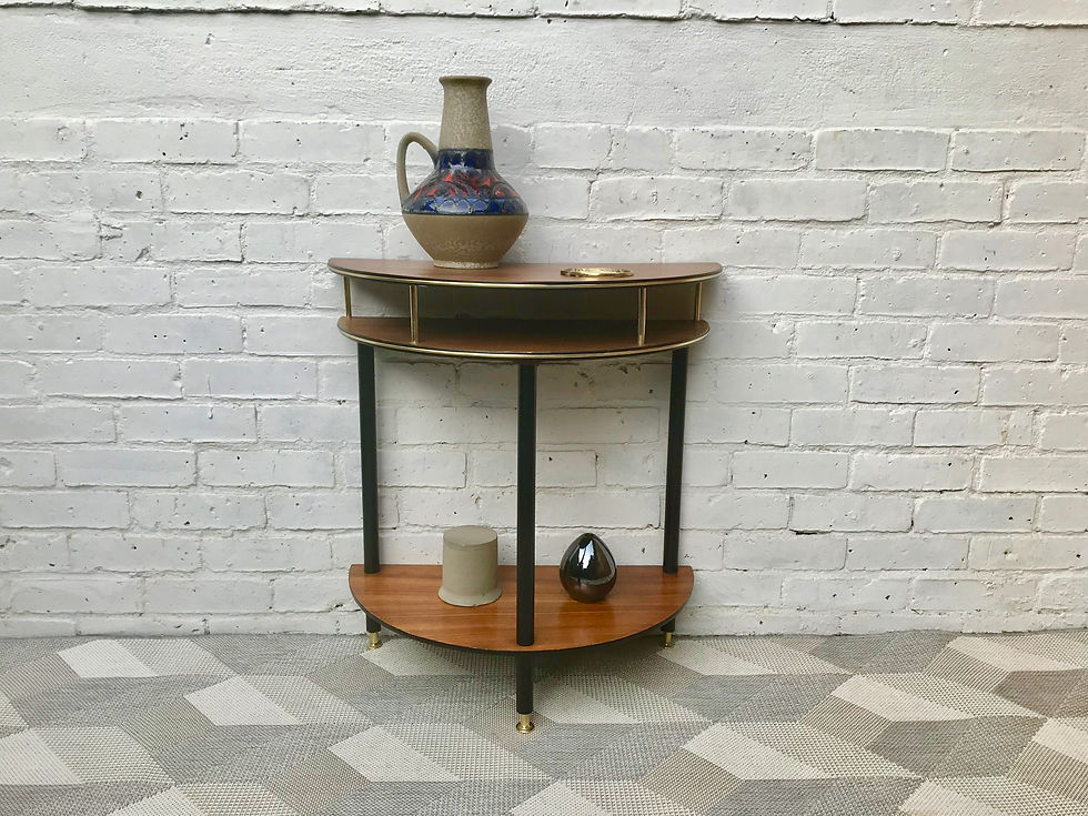 Miniatura: Vintage Side Table Crescent Half Moon #470