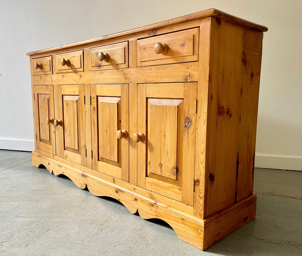 Miniatura: Vintage Pine Sideboard with Drawers