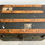 Miniature : Antique Black Wooden Trunk Chest top