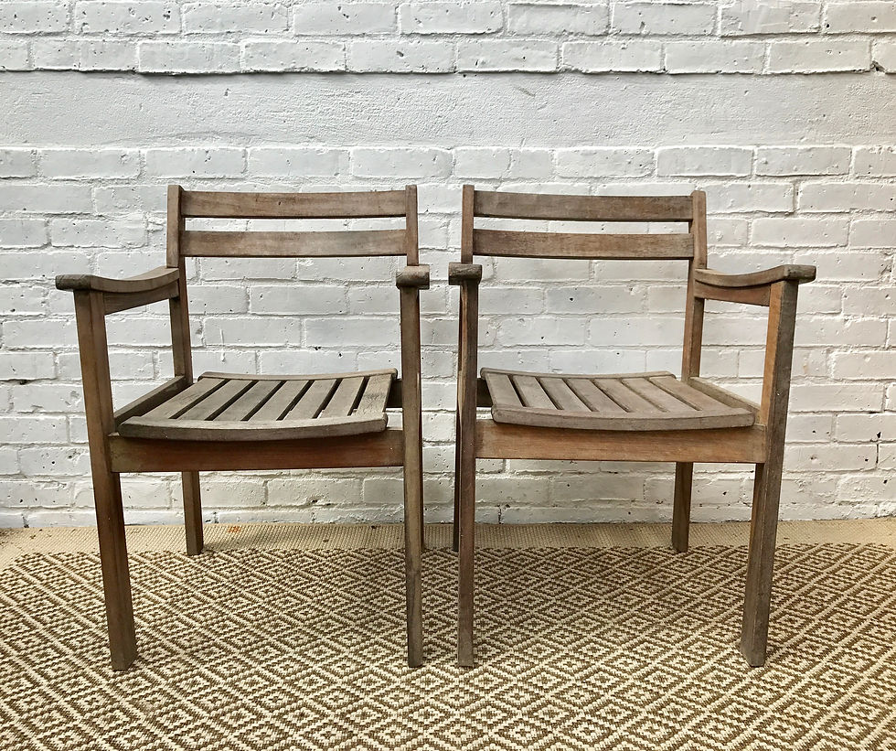 PAIR OF GARDEN CHAIRS