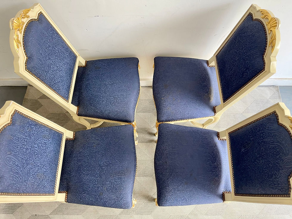 Miniatura: Set of 4 Louis XVI Style Dining Chairs