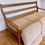 Miniatura: Vintage Oak Wood Sofa Settee Beige #D7