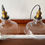 Thumbnail: 2 Vintage Style Glass Pendant Lights