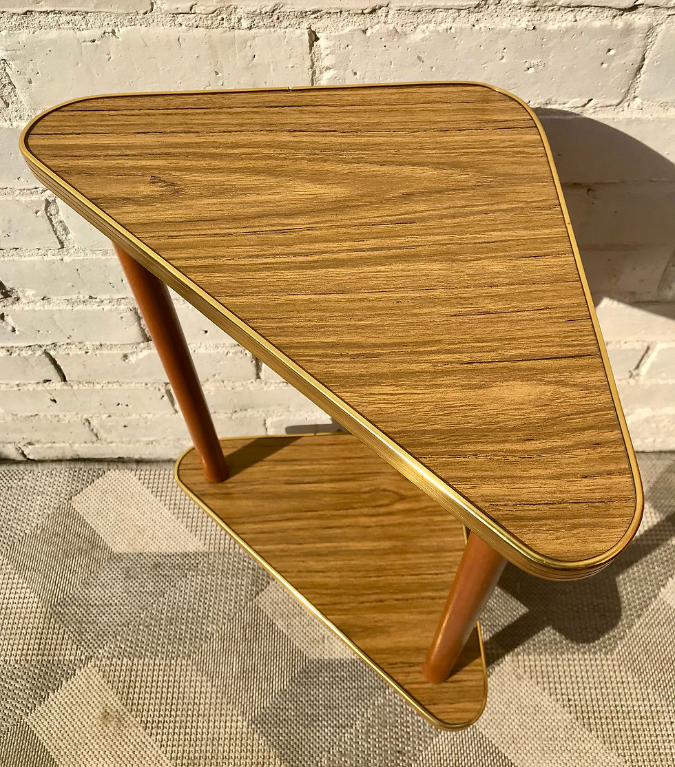 Miniatura: Vintage Retro Corner Side Table Formica #830