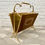 Miniature : Vintage Brass Magazine Rack Folding #992