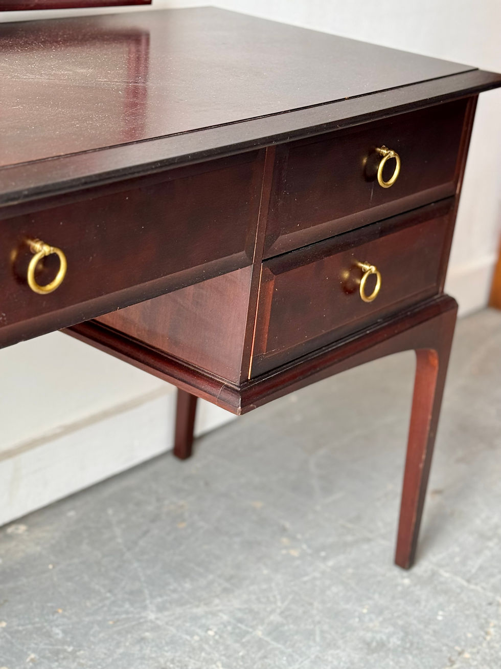 Miniature : Vintage Dressing Table With Mirror by Stag