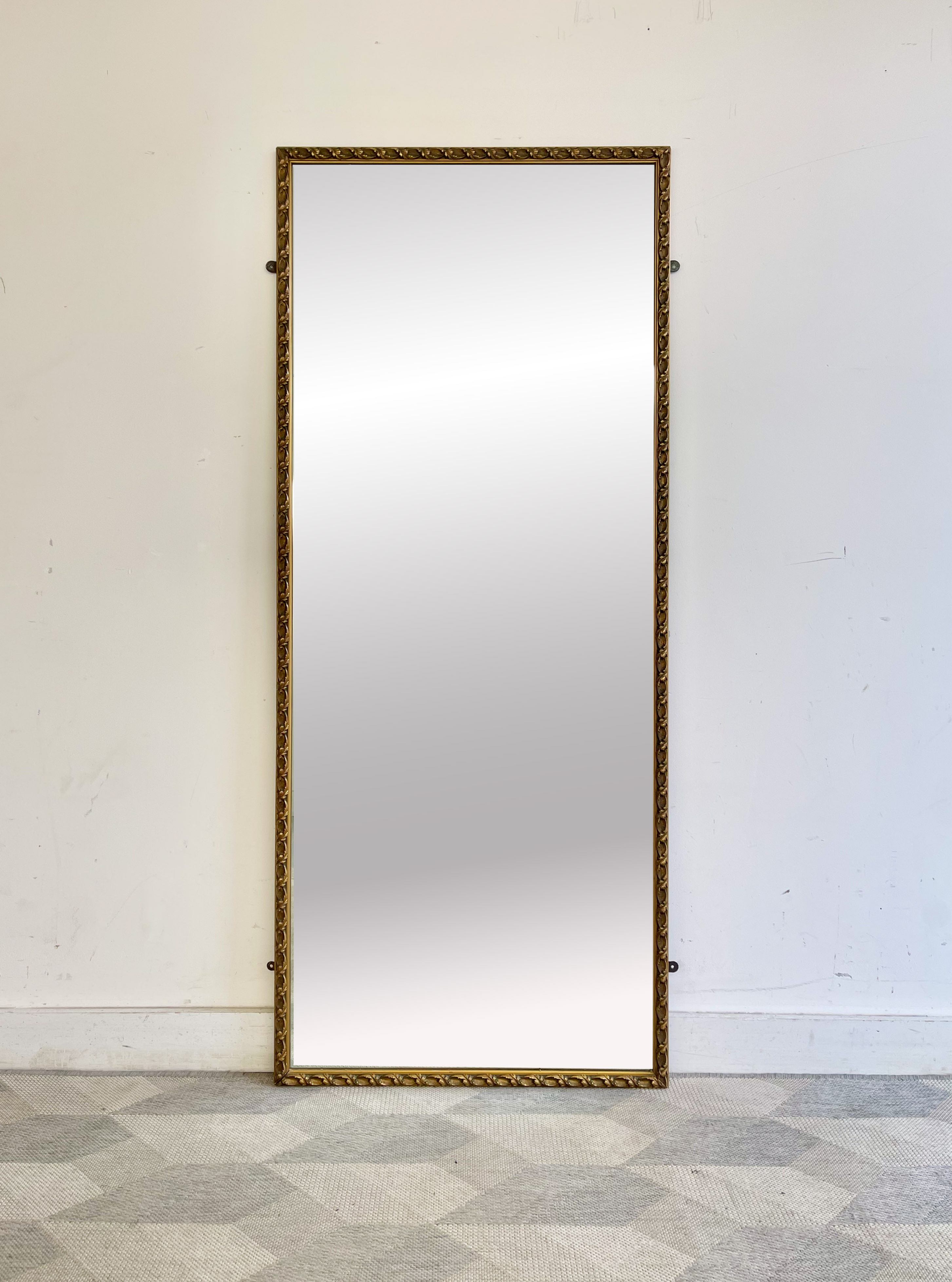 Large Wall Mirror with Gilt Wood Frame