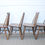 Miniature : SET of 4 WOODEN DINING CHAIRS