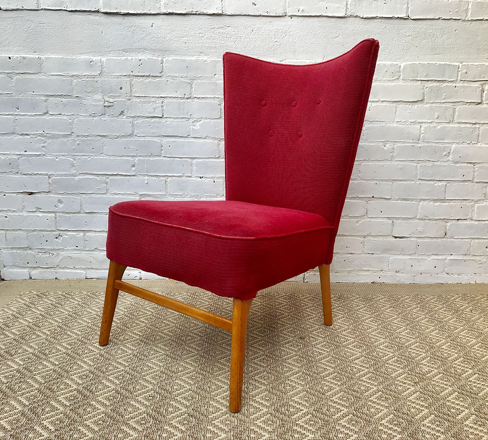RED COCKTAIL SIDE CHAIR