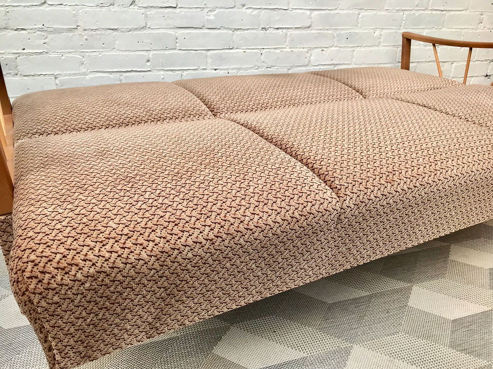 Miniature : Vintage 2 Seater Sofa Bed Settee - German #530