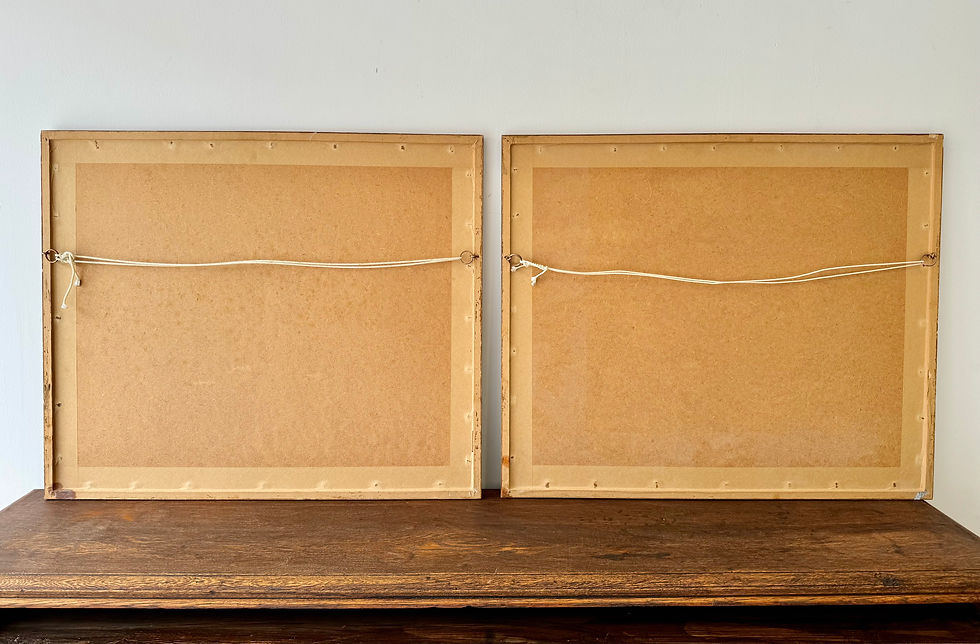 Miniature : Pair of Vintage Garden Conservatory Prints by Richard Akerman