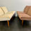 Miniature : Vintage Pair of Side Chairs Cintique Brown #956