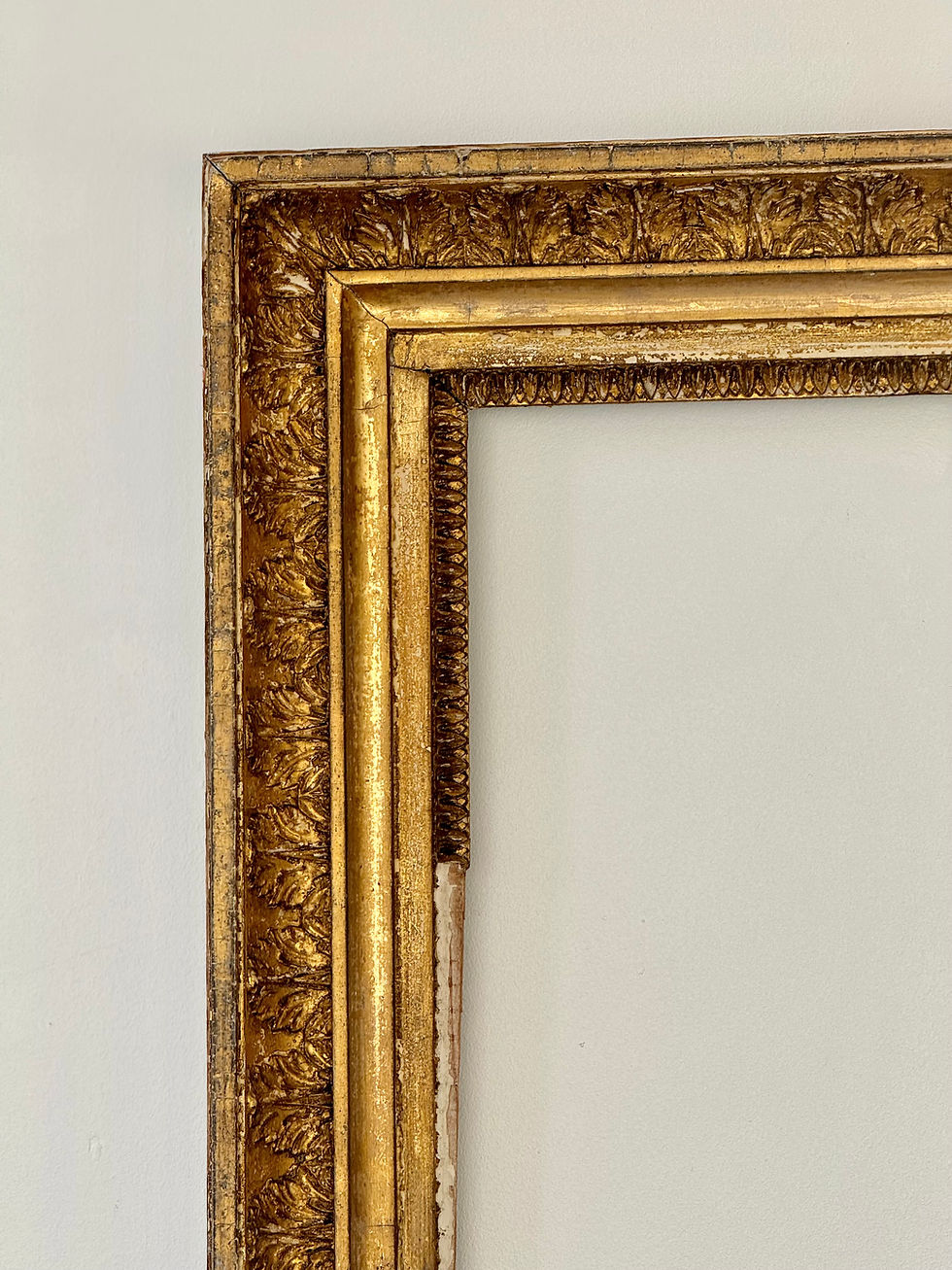 Miniatura: Antique Gilt Gold Picture Frame detail