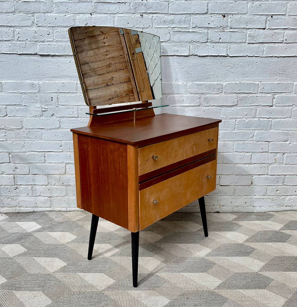 Miniatura: Vintage Small Dressing Table with Mirror Lebus #751