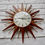 Thumbnail: Vintage Metamec Starburst Wall Clock Teak Copper #D34